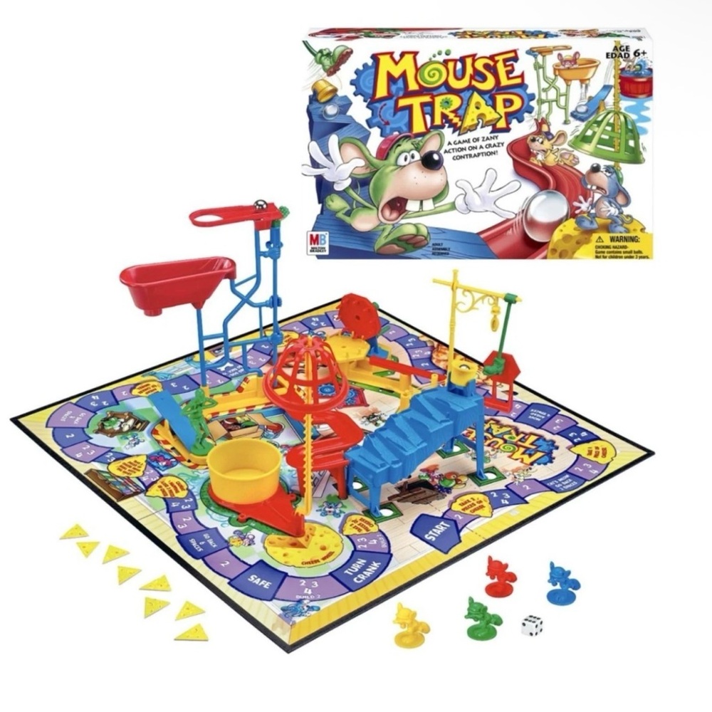 Mouse Trap Board Game Complete 2005 Milton Bradley MB USA Classic Family